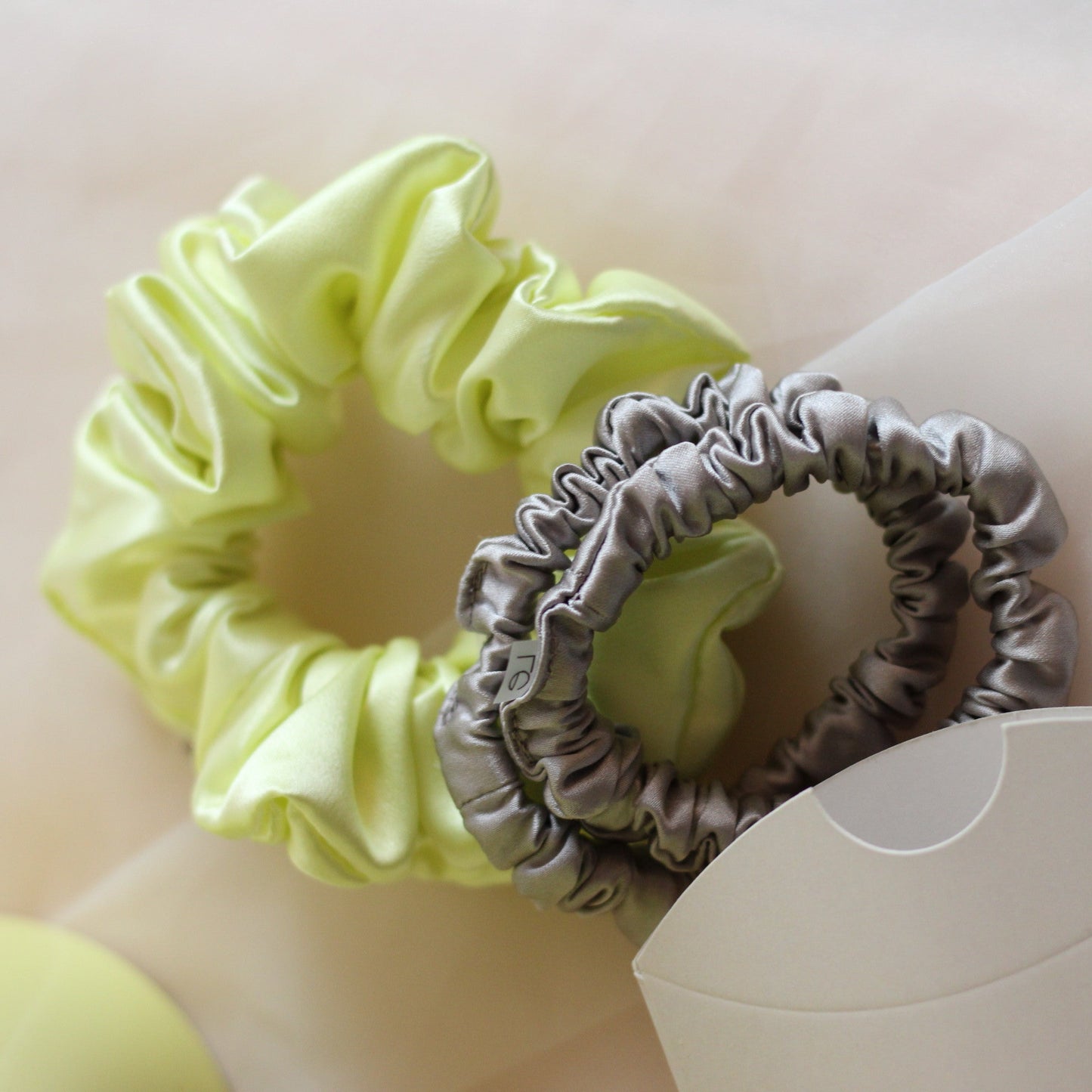 Ice Silver Scrunchie