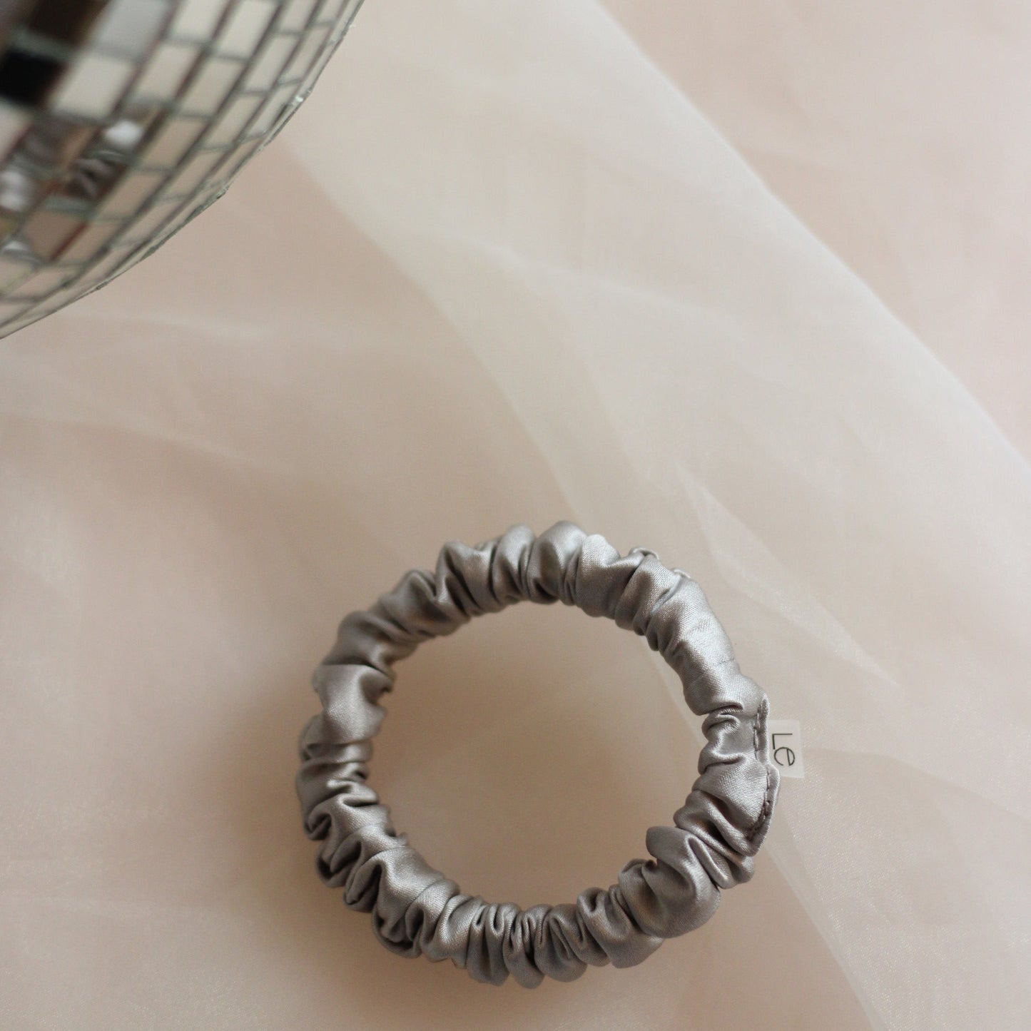 Ice Silver Scrunchie