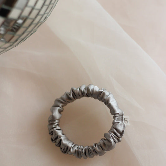 Ice Silver Scrunchie