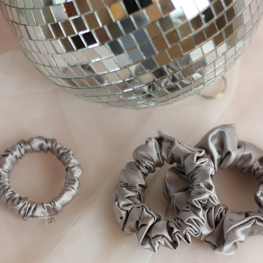 Ice Silver Scrunchie